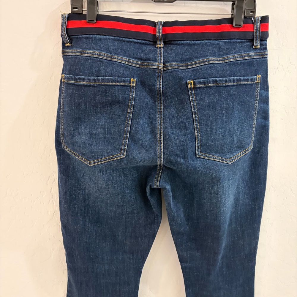 EUC Cabi Button Fly Skinny Elastic Waist High Rise Jeans Style 3751 Size 12 - Picture 7 of 10